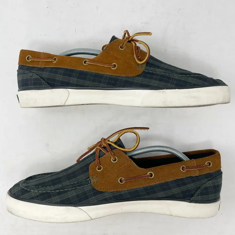 Polo Ralph Lauren Rylander Plaid Boat Shoes Mens Size 12D